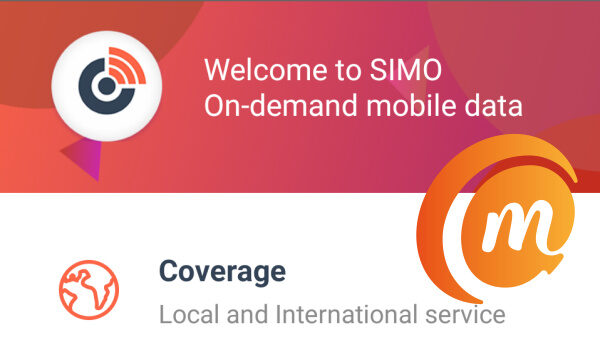 Simo app - use internet without a phone line