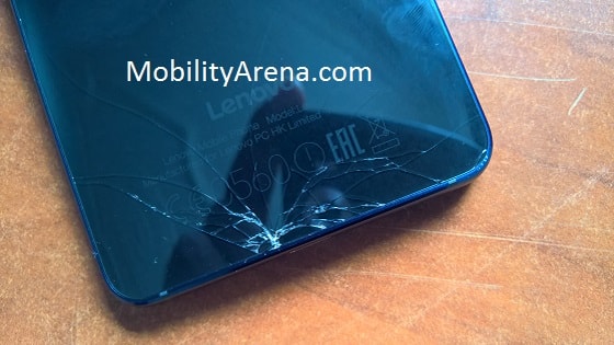 Lenovo Vibe S1 cracked glass back panel
