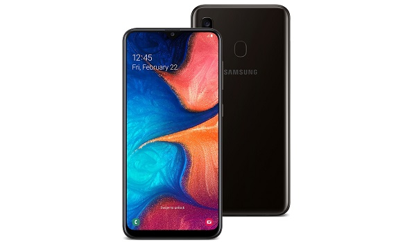 Samsung Galaxy A20 2019 front and back