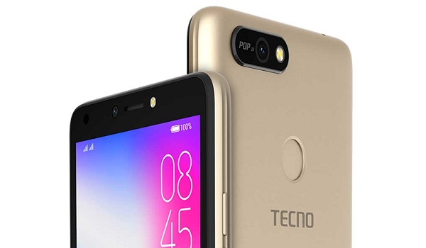 mobile phones under 25000 naira with fingerprint scanner - TECNO pop 2F