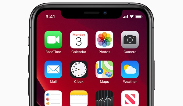 Apple ios 13 home screen iphone