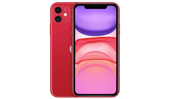 Apple iPhone display, iPhone 11 red