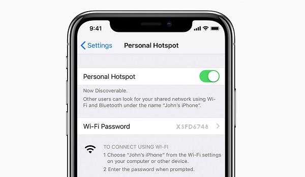 how to change hotspot name on iphone