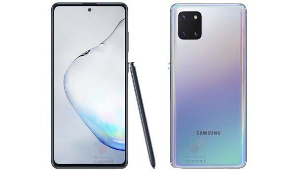 Samsung Galaxy Note10 Lite front and back