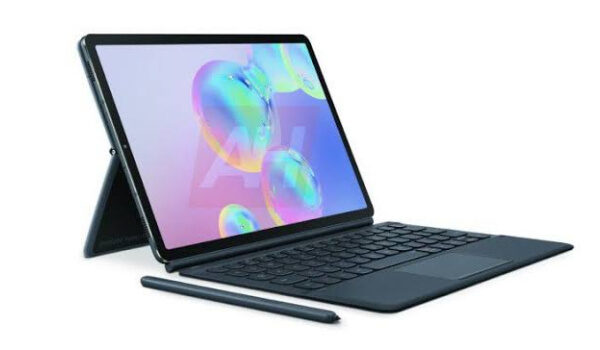Samsung Galaxy Tab S6 5G__with stand and keyboard