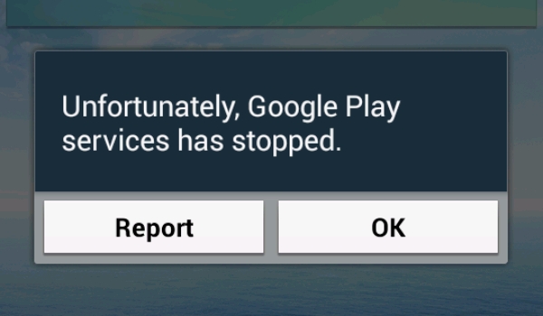 Unfortunately google play services has stopped