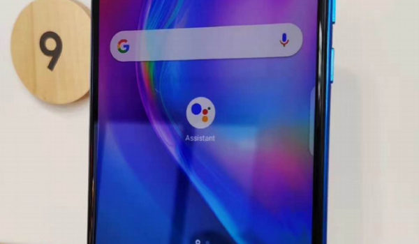 TECNO CAMON 12 PRO with the Google Assistant Button displayed at the Google booth