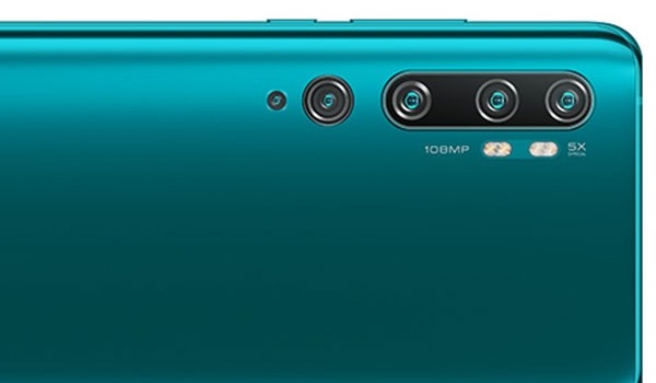 Xiaomi Mi Note 10 Pro 108MP penta camera was the world's first 108 megapixel camera phone