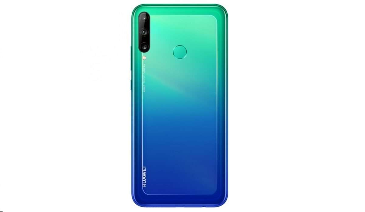 Huawei Y7p aurora blue rear side