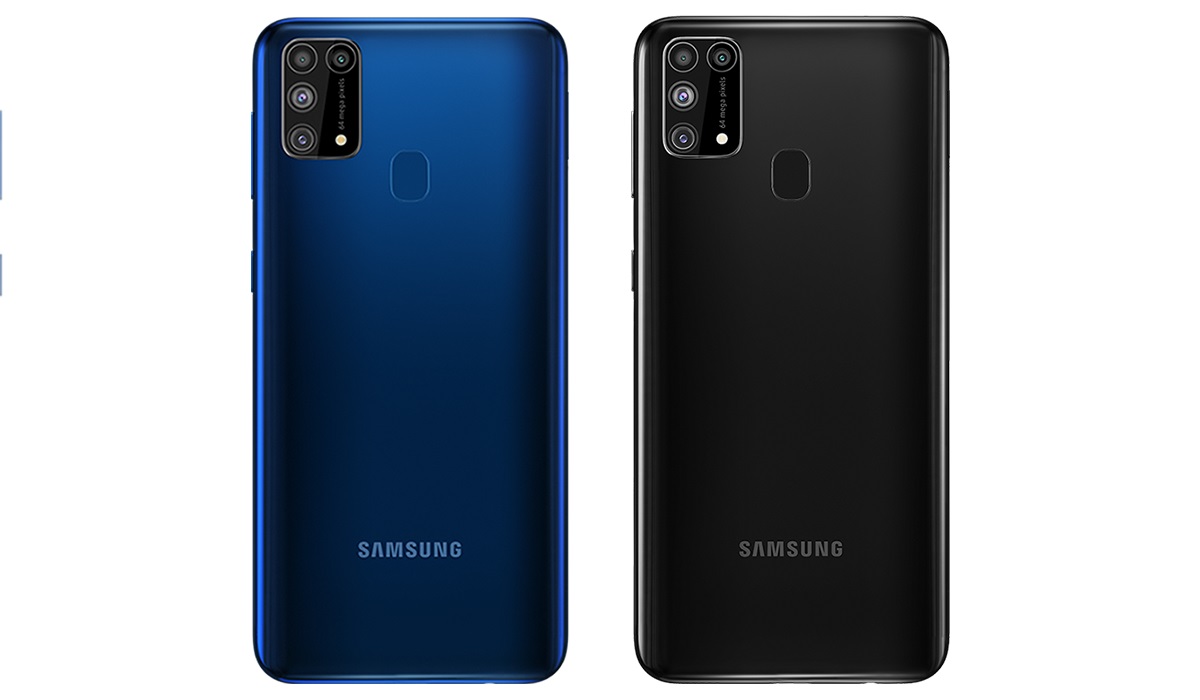 Samsung Galaxy M31 ocean blue and space black colours