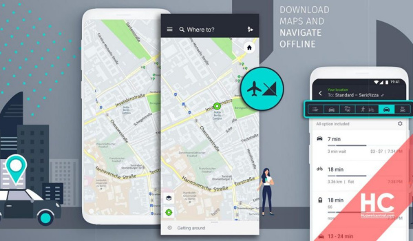 HERE WeGo Maps for Huawei phones in AppGallery