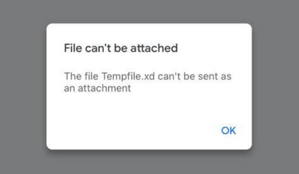 certain file types cannot be attached in Gmail for ios
