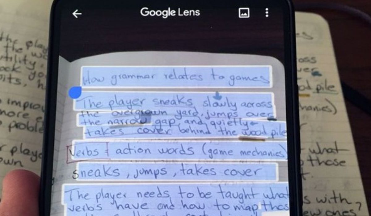 Google Lens lets you copy and paste handwritten copy to your PC