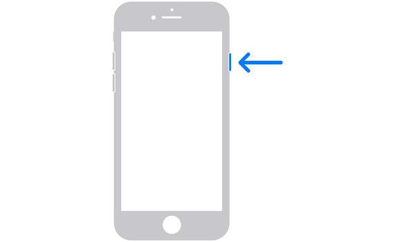 restart iPhone SE 2020, 8, 7, 6