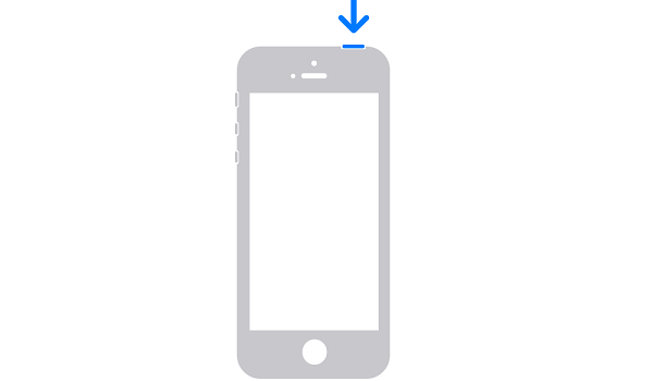 restart iPhone SE (1st generation) - 5 or earlier