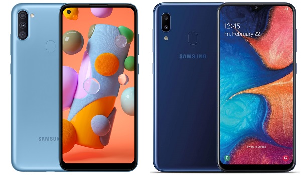 Samsung Galaxy A11 vs A20 comparison