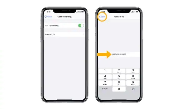 activate call forward on iPhone