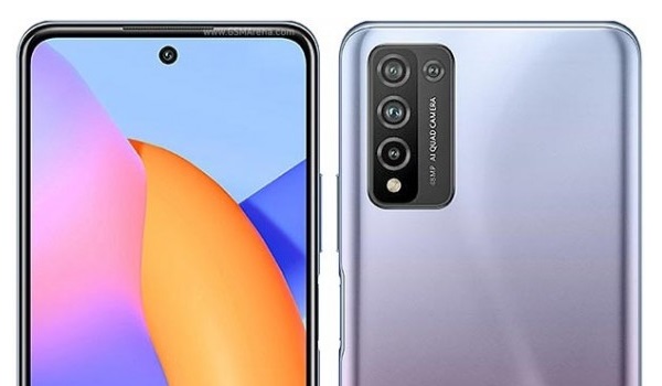 Honor 10X Lite back and front cameras