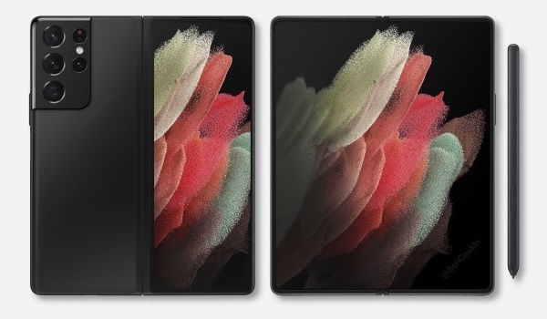 Samsung Galaxy Z Fold3 folding tablet images