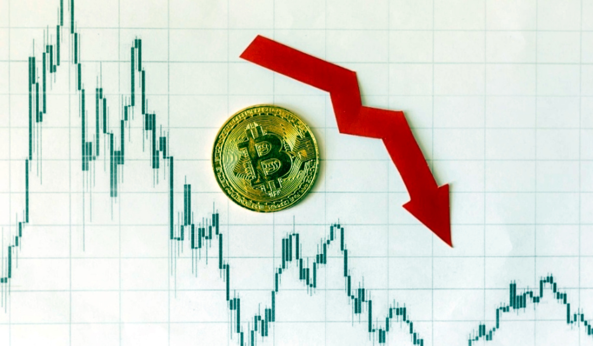 Bitcoin price falling