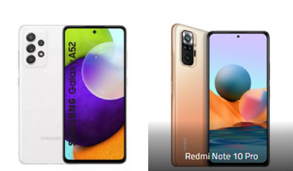 Samsung Galaxy A52 vs Xiaomi Redmi Note 10 Pro Mobilityarena