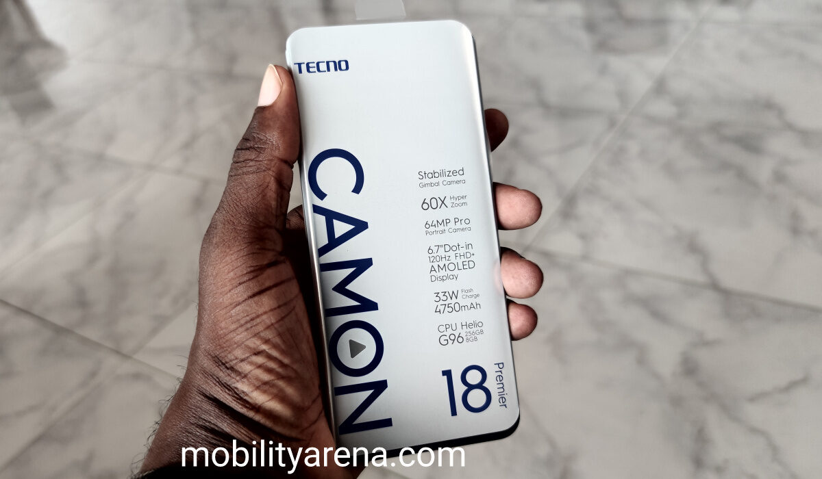 Camon 18 Premier review: phone in hand 