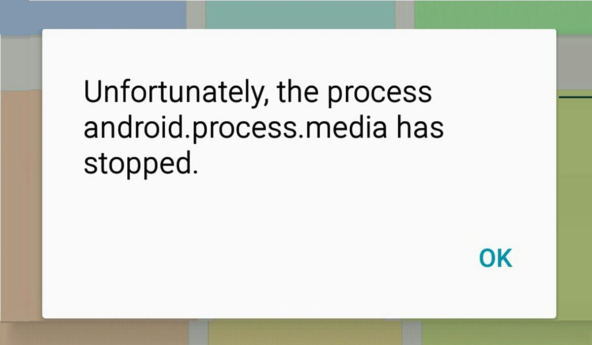Android.process.media has stopped error / Android media process keeps stopping