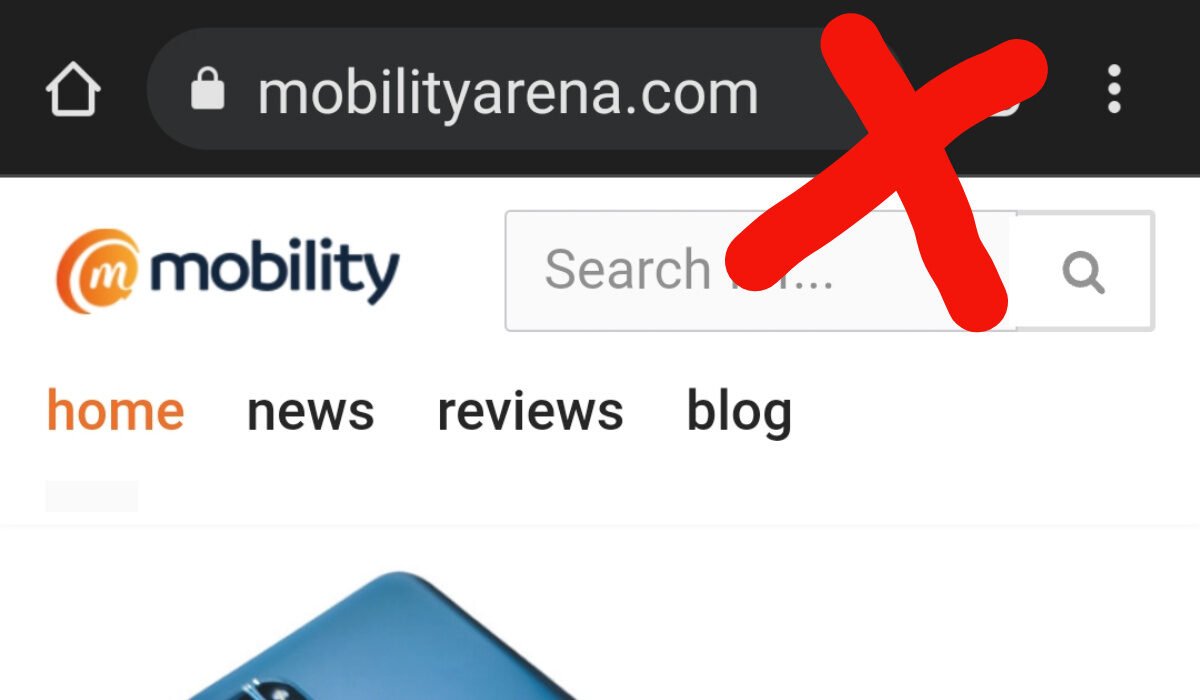 Mobile browsers with toolbar and address bar at the top need to die