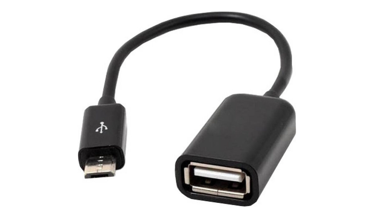 A USB OTG cable is an alternative to dual flash drives