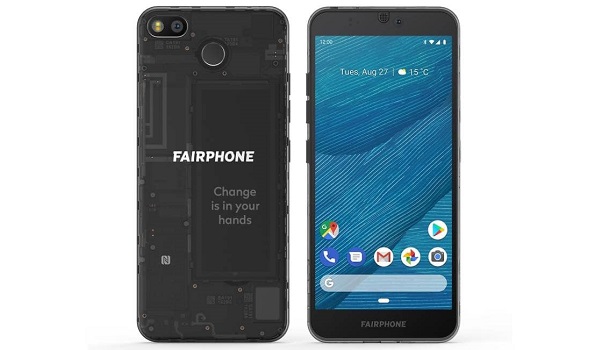 Fairphone 3 Quick Specs: Android 9 Pie smartphone. Announced in September 2019, it features a 5.65-inch display, Snapdragon 632 chipset, 8 MP selfie camera, 12MP camera, 4 GB RAM, 64 GB internal memory, and a 3000 mAh battery.