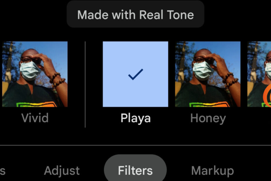 Google Photos Real Tone filters
