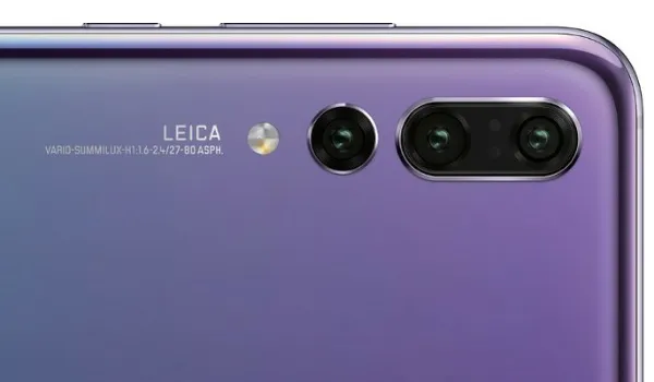 Huawei P20 Pro camera has a primary 40 megapixels lens