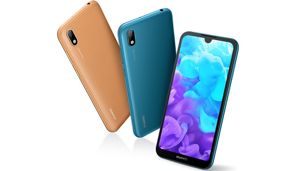 Huawei Y5 2019 with faux leather finish