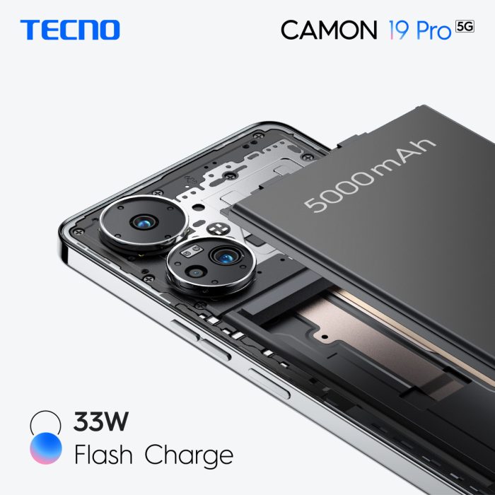 Camon 19 Pro 33W flash charge 