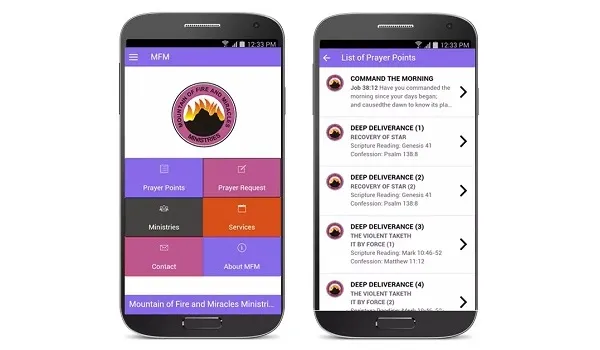Mountain of Fire and Miracles Ministries MFM mobile app