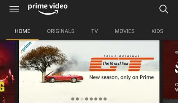 Amazon Prime video app