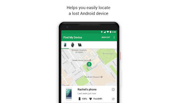 Google Find My device was formerly called Android Device manager