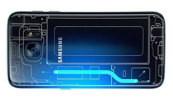 samsung galaxy note9 specs - the internal cooling system pipes