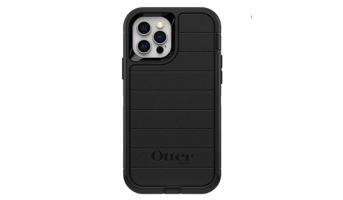 OtterBox premium leather case is an iPhone 12 case with card holder