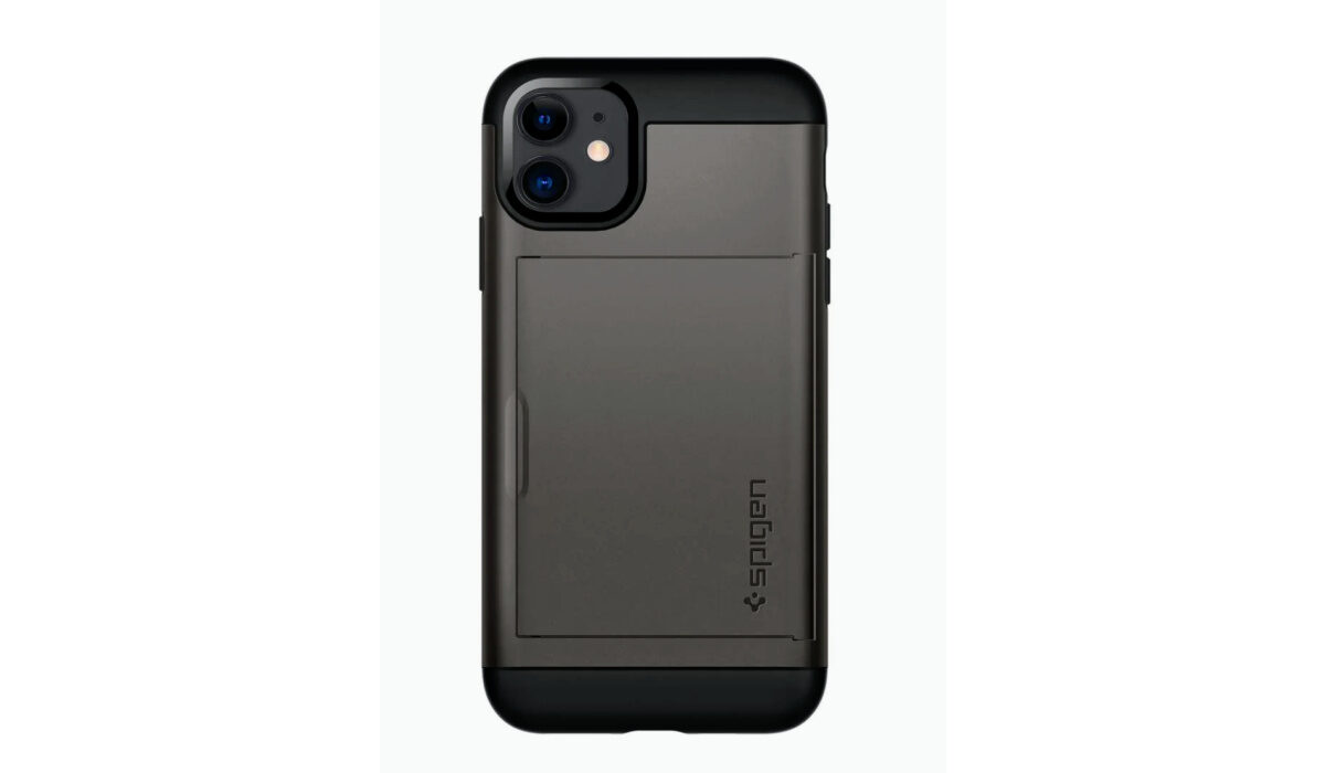 3.Spigen Slim Armour case is an iPhone 12 case with card holder