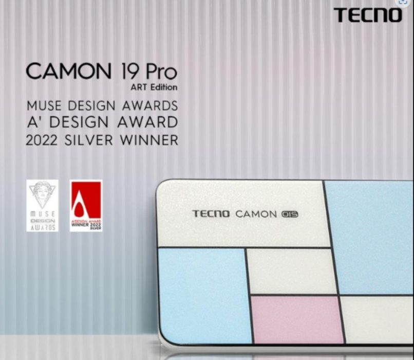 TECNO Camon 19 Pro Mondrian Edition wins Muse Design and A'Design 2022 Awards