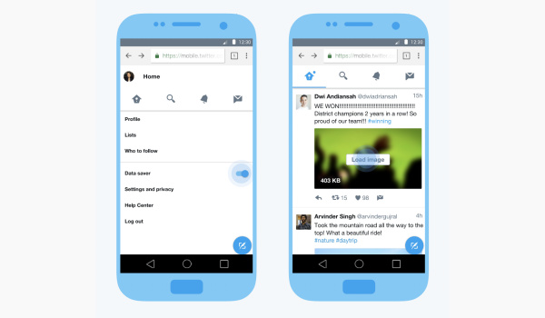 Twitter Lite data saver app