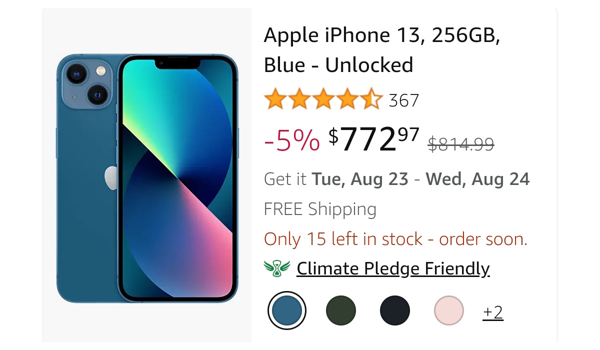 buying iPhone 13 unlocked