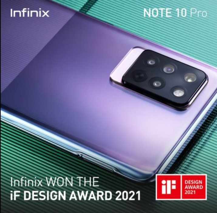 Infinix Note 10 Pro won the iF Awards 