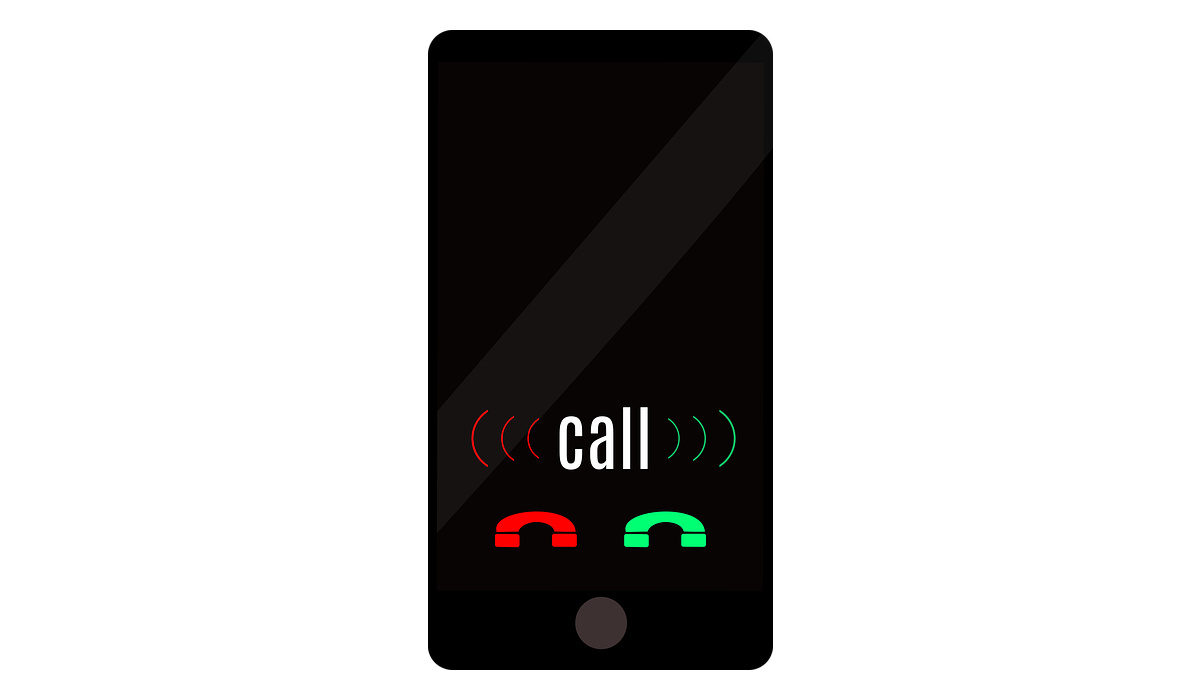smartphone ringing incoming call