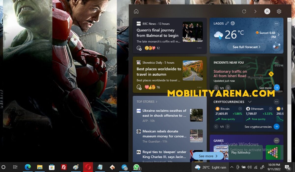 Disable Microsoft News and Interests from Windows 10 Taskbar