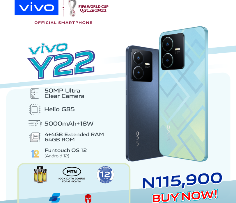 Vivo’s Y22 Brings Stylish Design, Clear Photography And Next Level Entertainment In One Device  