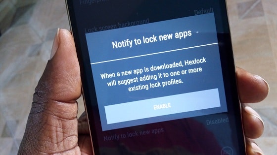 Hexlock lock new apps