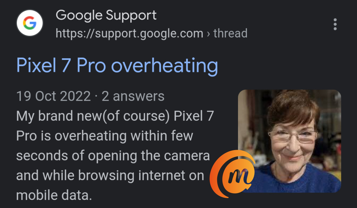 Google Pixel 7 Pro overheating complaints 