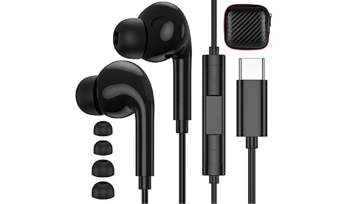 For Samsung phones without headphone jack, you can use USB-C wired earphones 